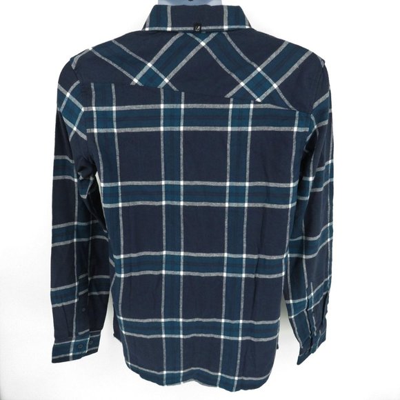 Amplify Men's Button Up Blue Plaid Shirt Small NWT $38 - Picture 3 of 4